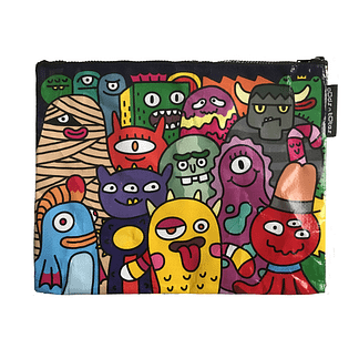 Jumbo Zipper Pouch (Funny Monsters)