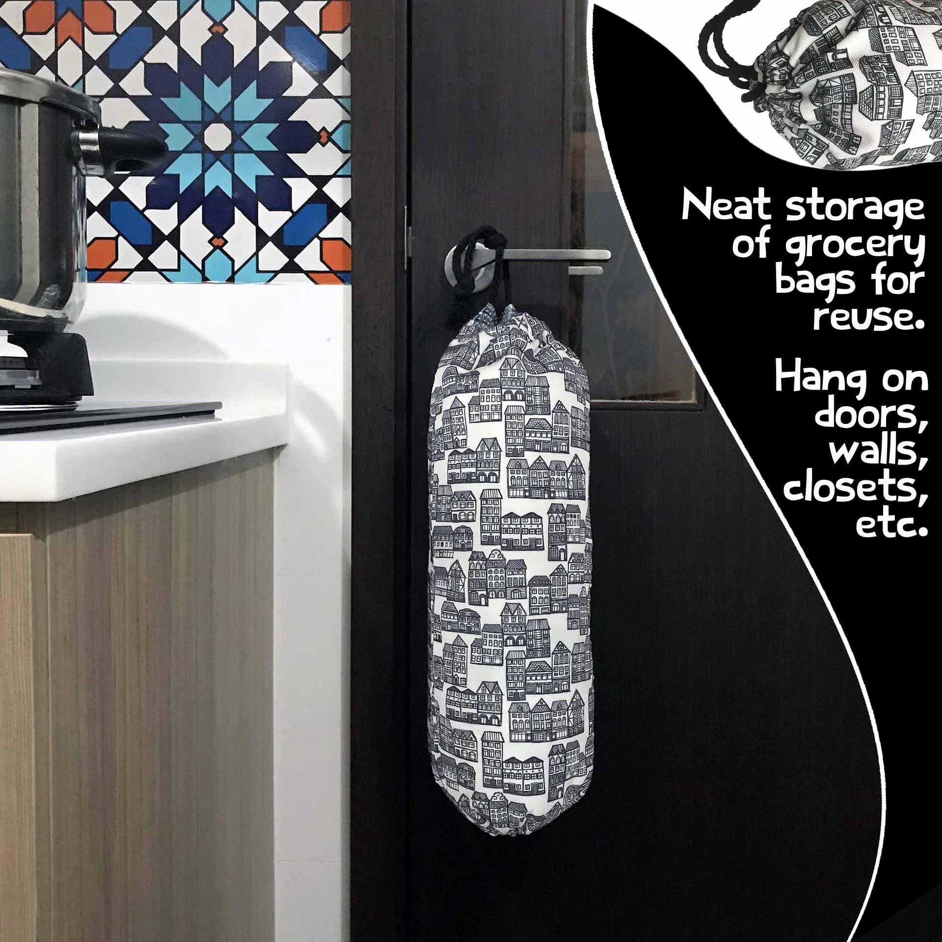 Plastic Bag Holder by ODDS N TOTES Not Just Another Plastic Bag Holder!