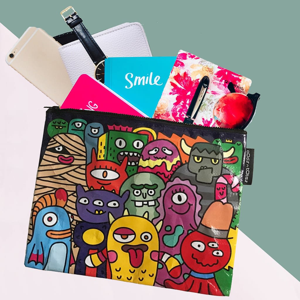 Jumbo Zippered Pouch by ODDS N TOTES Not Just Another Jumbo Zippered